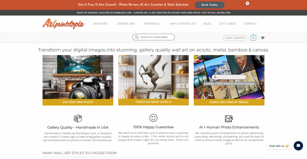 fireshot capture 006 handcrafted wall art prints on acrylic, metal, wood & canvas [www.artprintstopia.com]